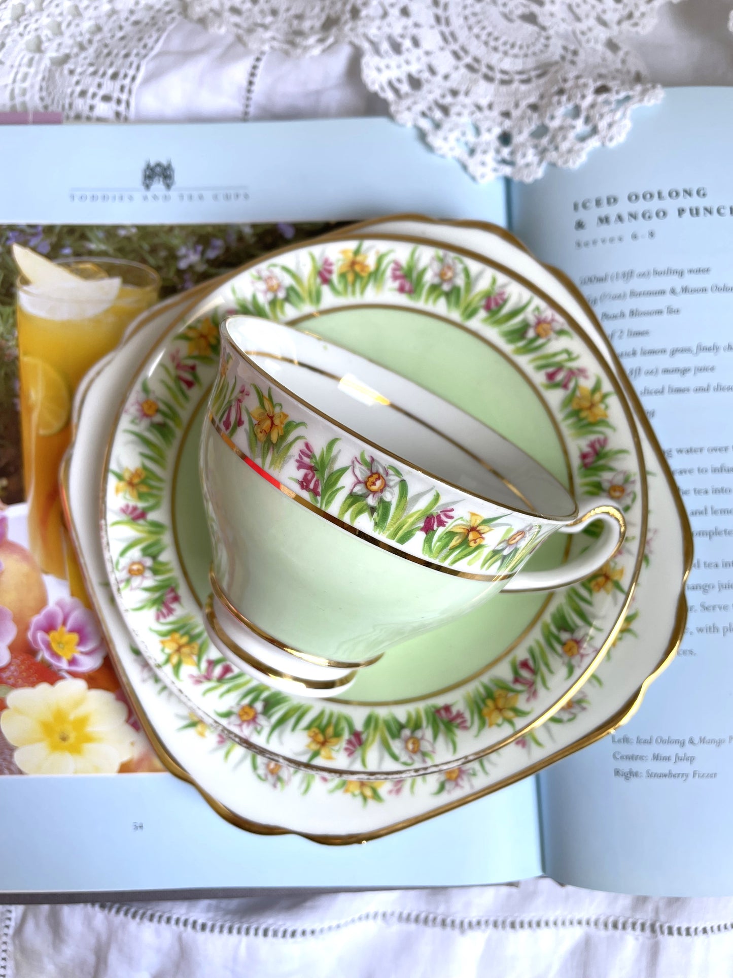 Vintage Clare Teacup, Saucer & Tea Plate Trio