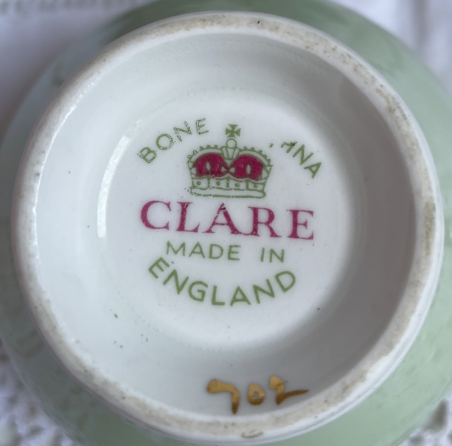 Vintage Clare Teacup, Saucer & Tea Plate Trio