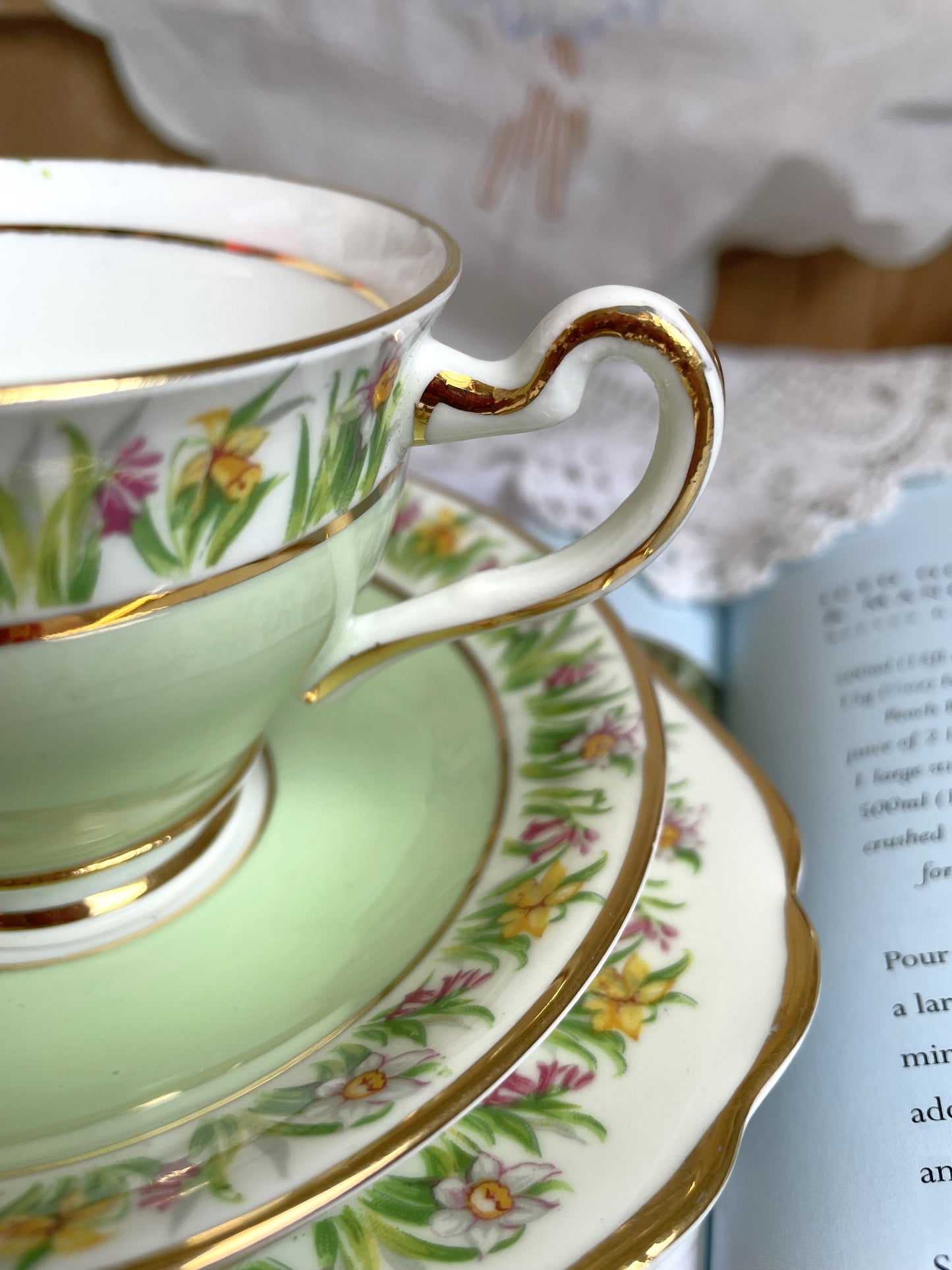 Vintage Clare Teacup, Saucer & Tea Plate Trio