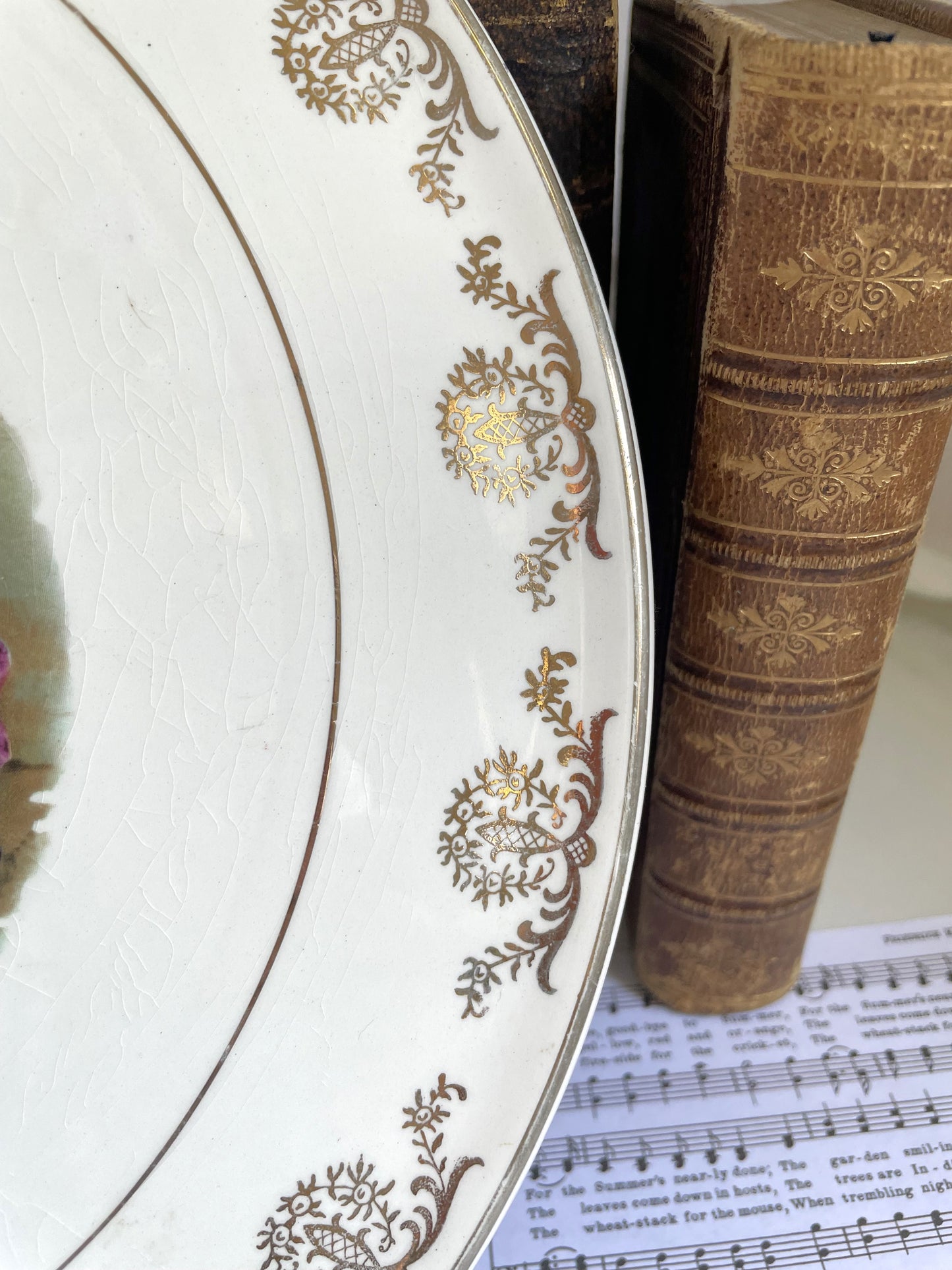 Fragonard Style Vintage Decorative Plate