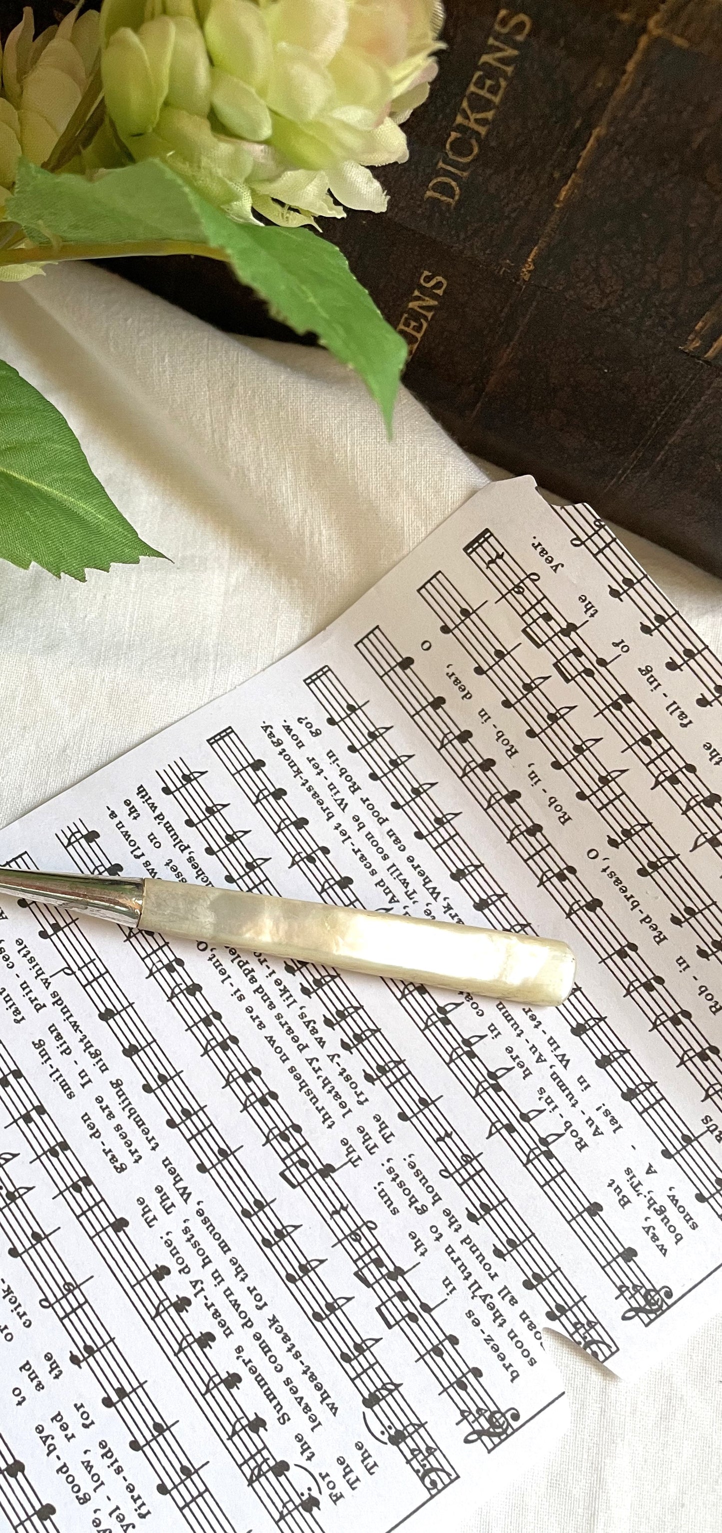 Antique Mother of Pearl Preserve Spoon