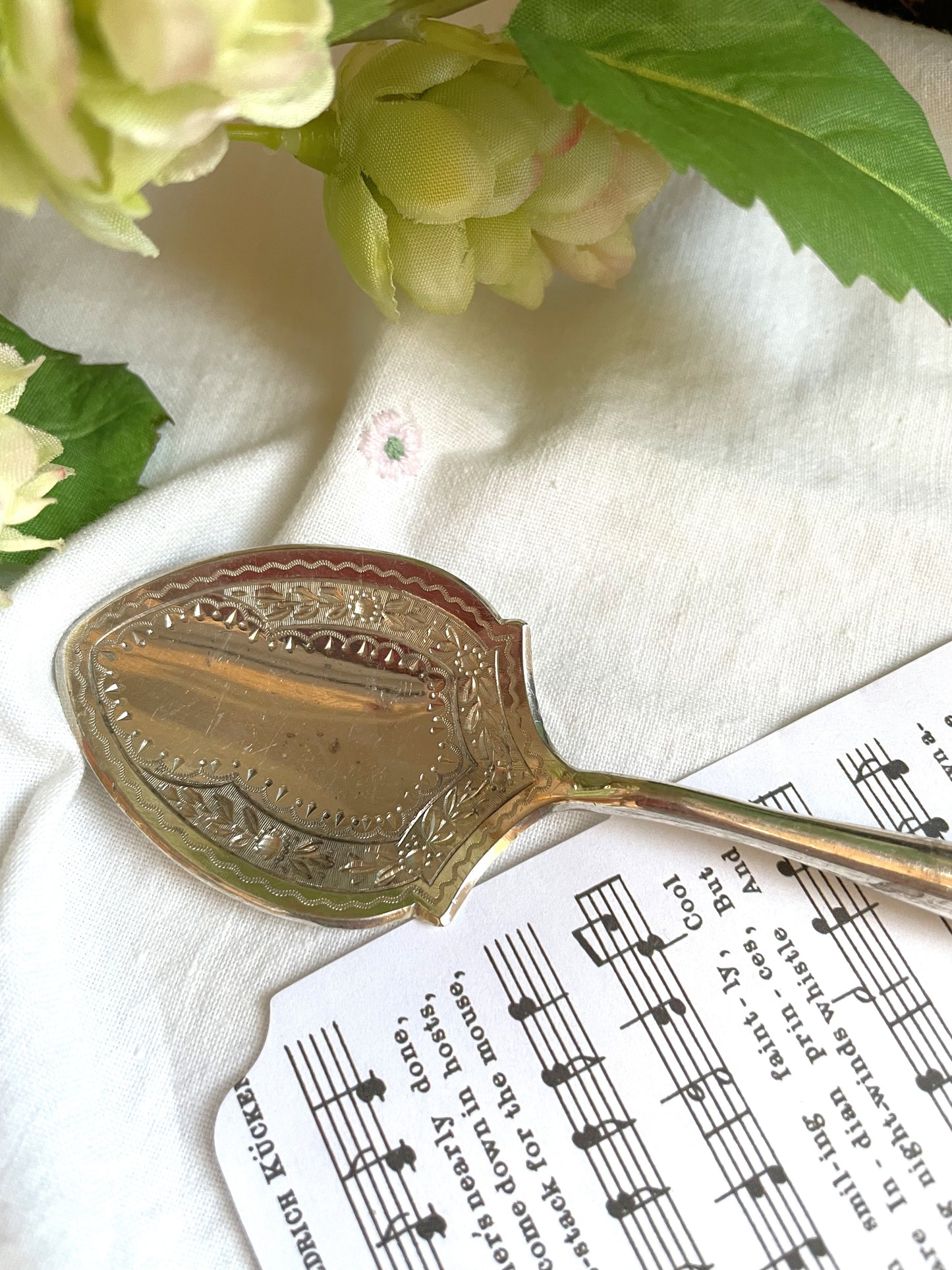 Antique Mother of Pearl Preserve Spoon