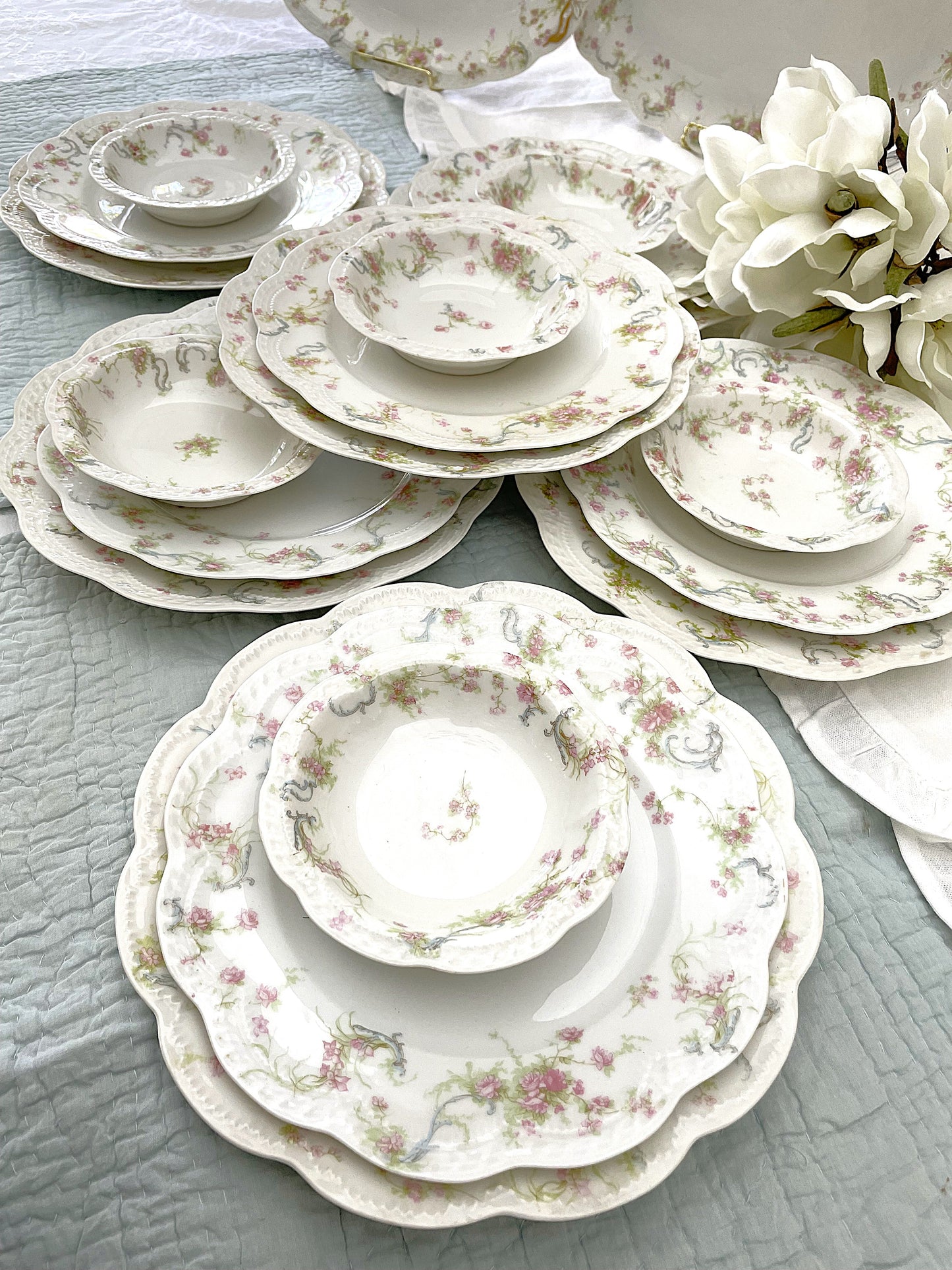 Antique French Limoges 'The Princess' Dinner Service