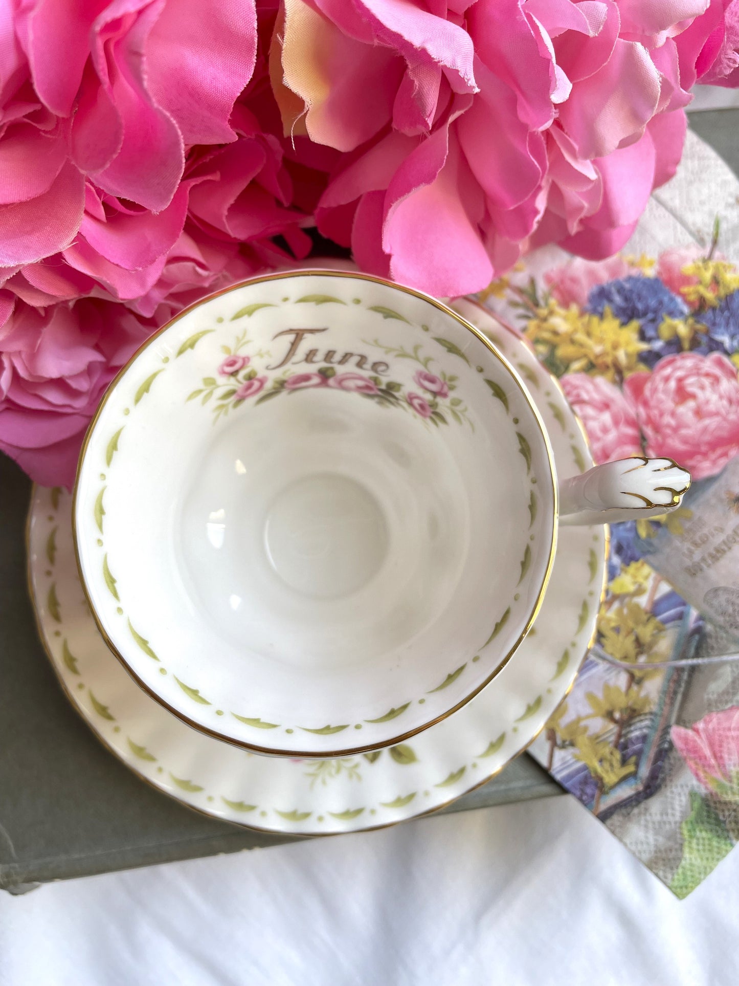 Royal Albert Flower of the Month June Teacup and Saucer