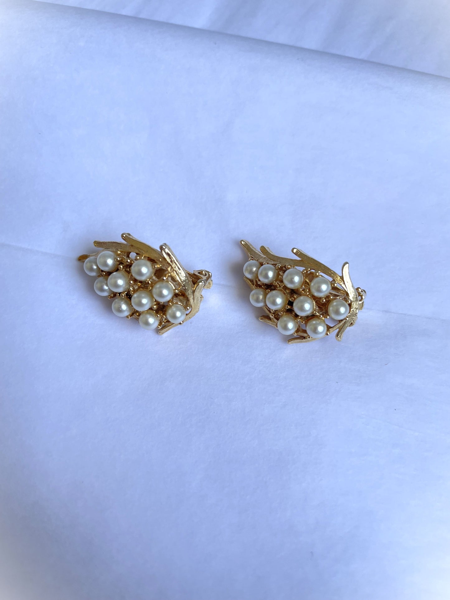 Vintage French Leaf Earrings