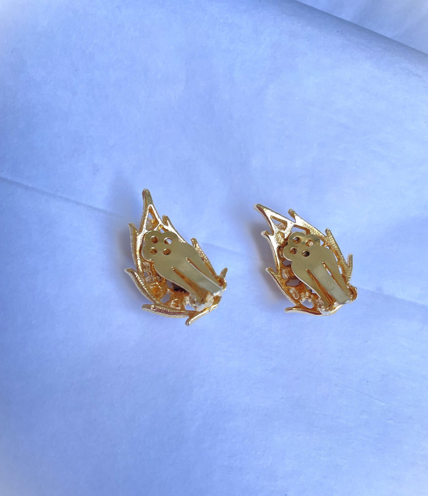 Vintage French Leaf Earrings