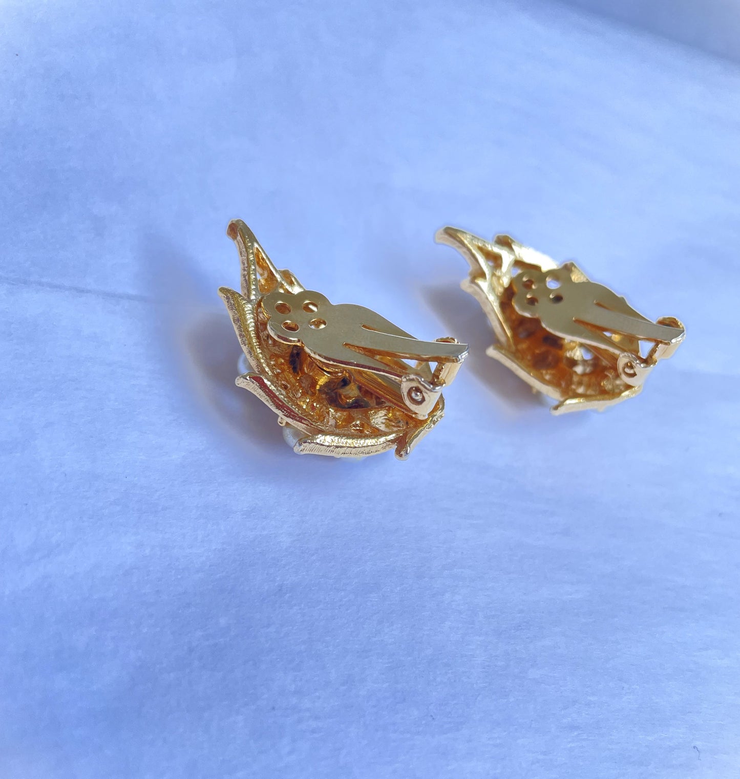 Vintage French Leaf Earrings