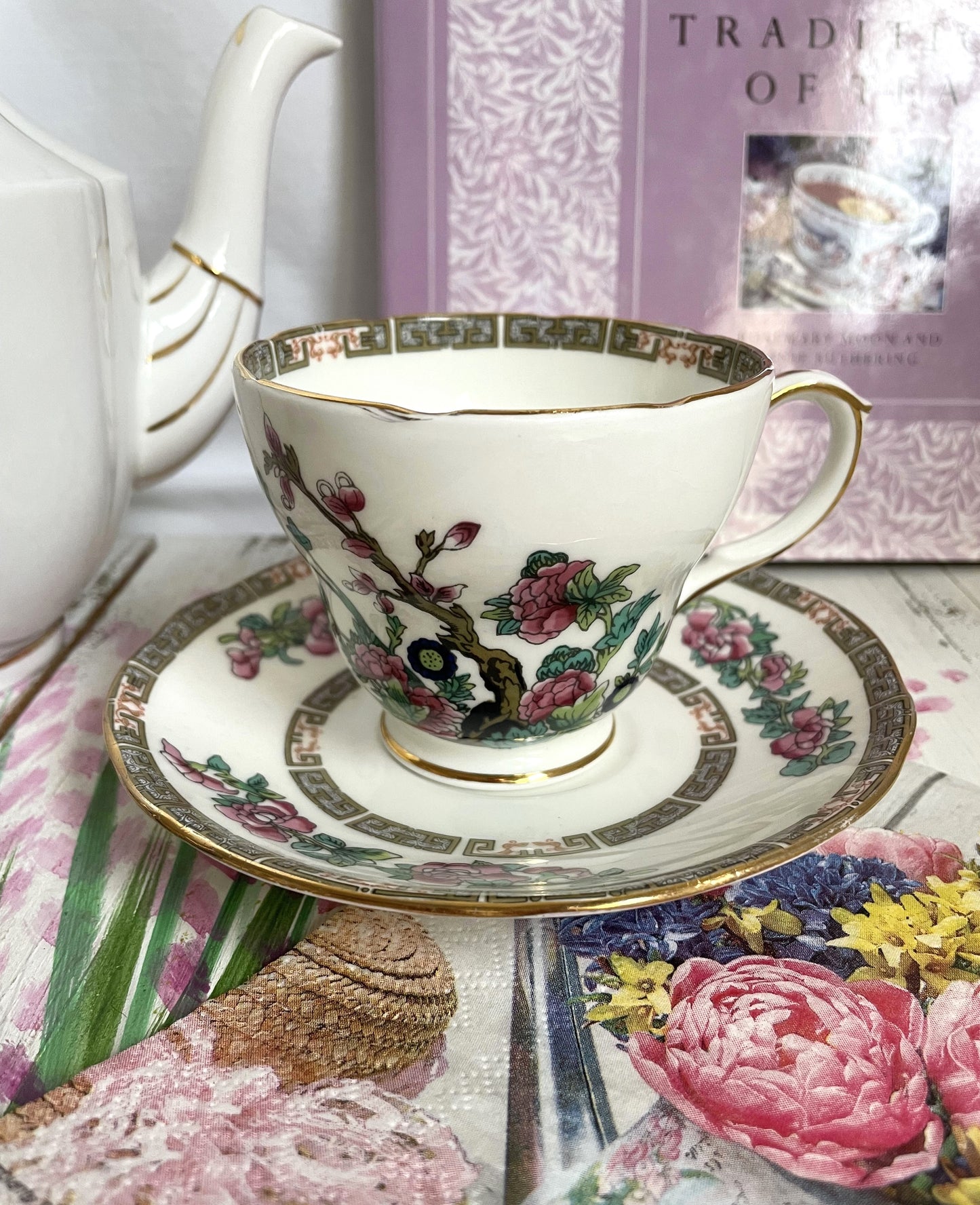 Duchess China Indian Tree Teacup and Saucer Duo