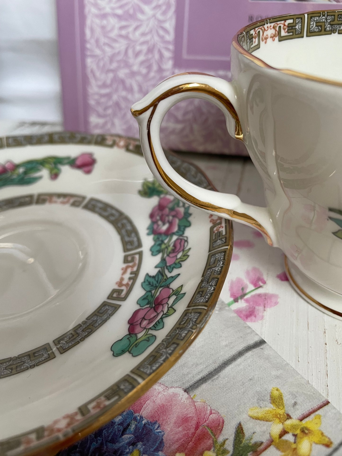 Duchess China Indian Tree Teacup and Saucer Duo