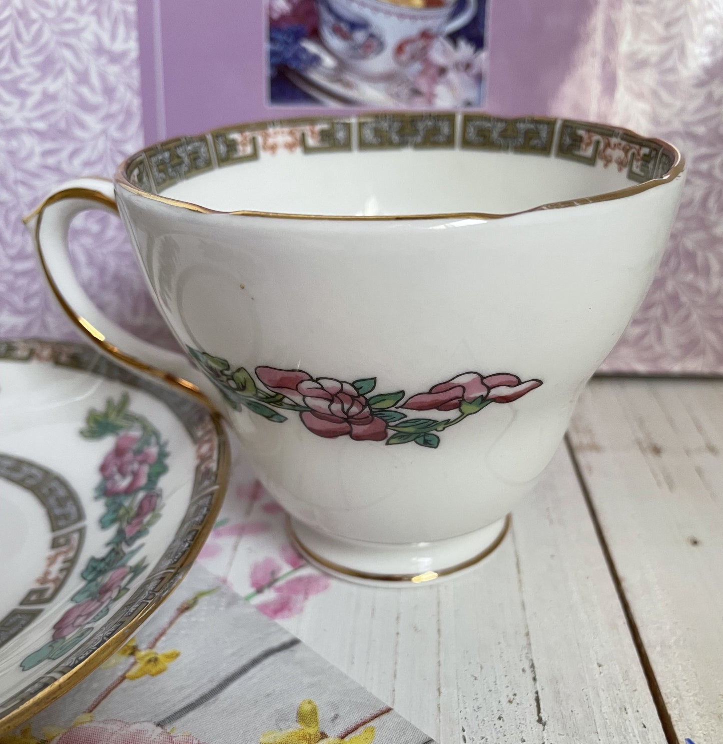 Duchess China Indian Tree Teacup and Saucer Duo