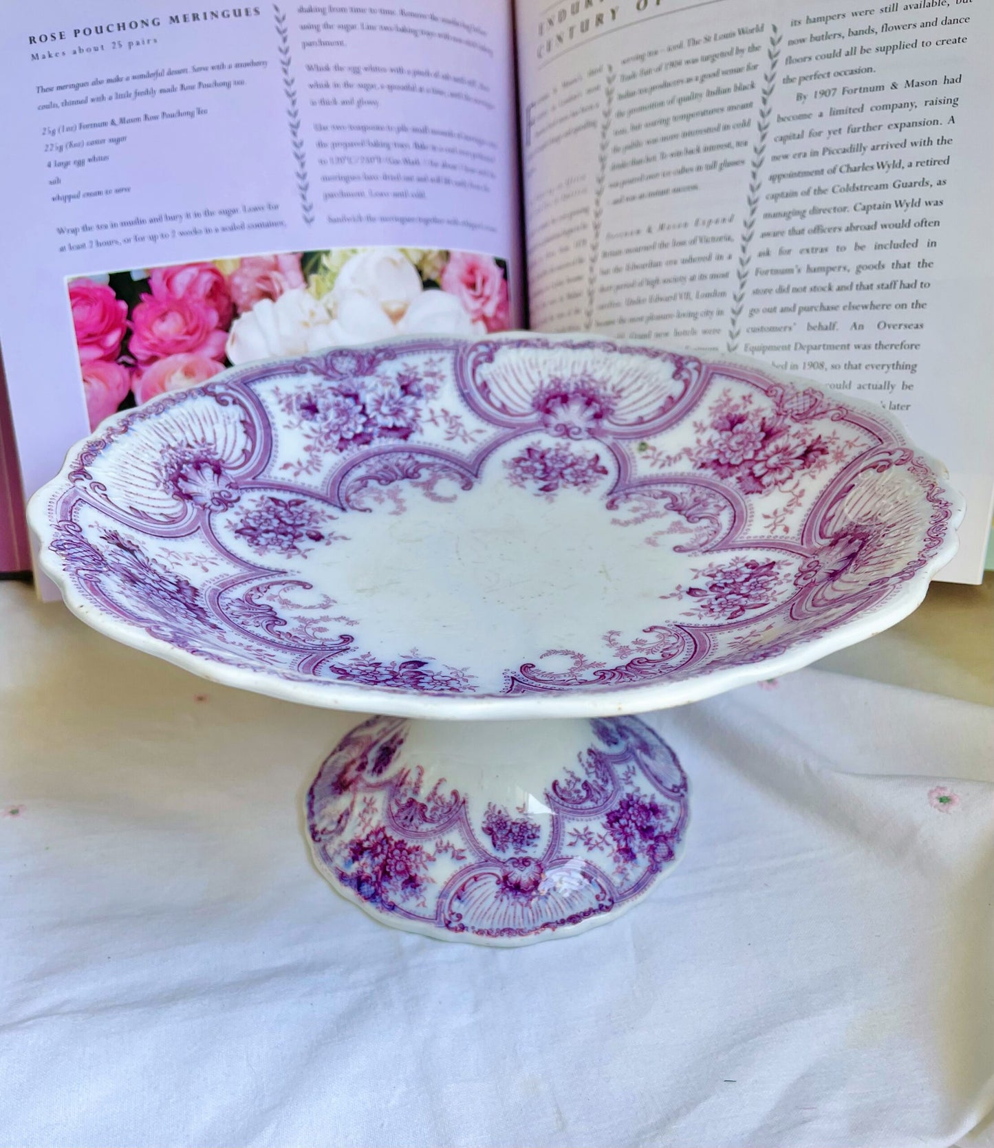 Art Nouveau Scalloped Compote