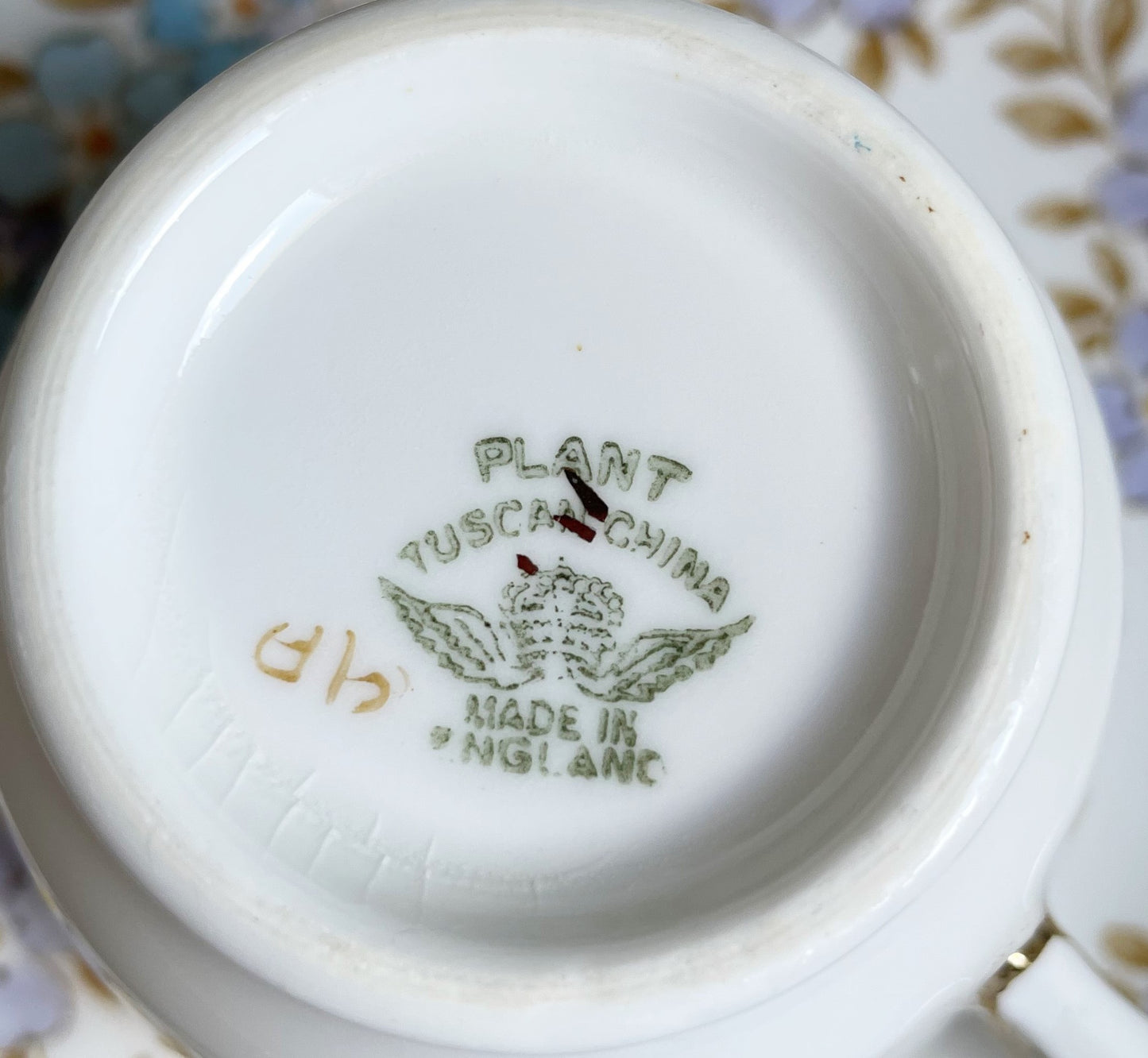 Vintage Hand Painted Tuscan China 15 Piece Tea Set