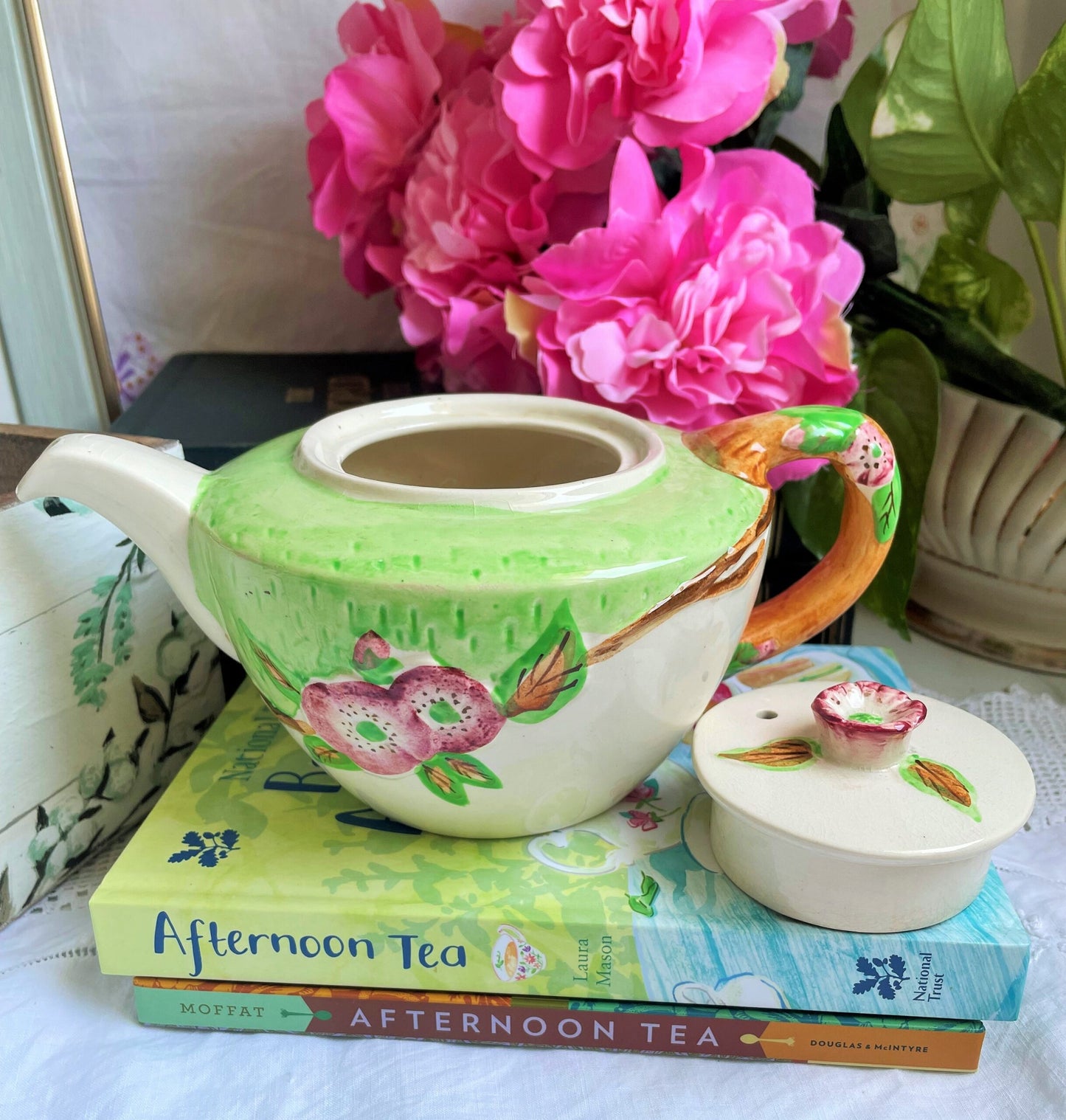 Vintage Brentleigh Hand Painted Teapot