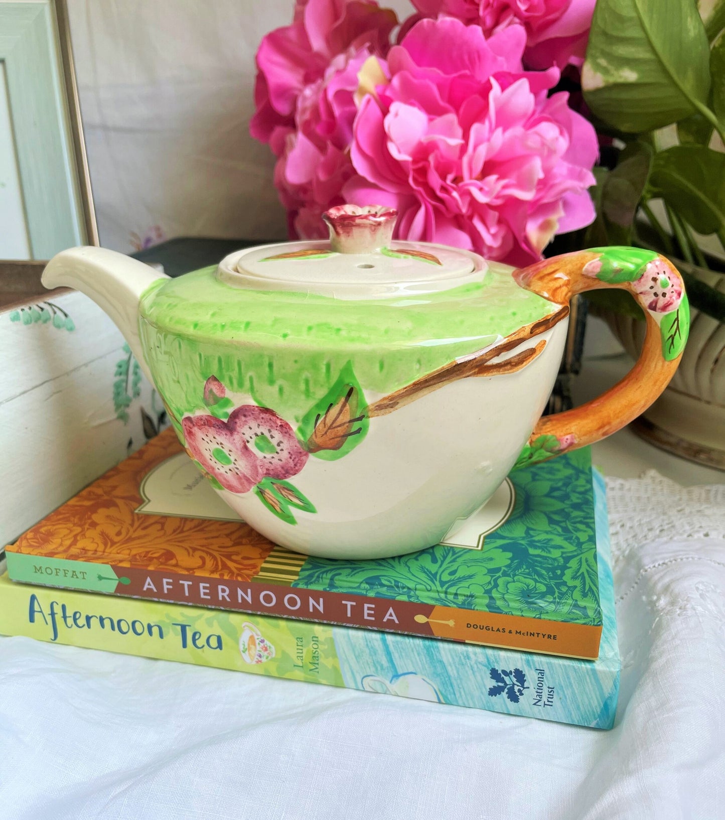 Vintage Brentleigh Hand Painted Teapot