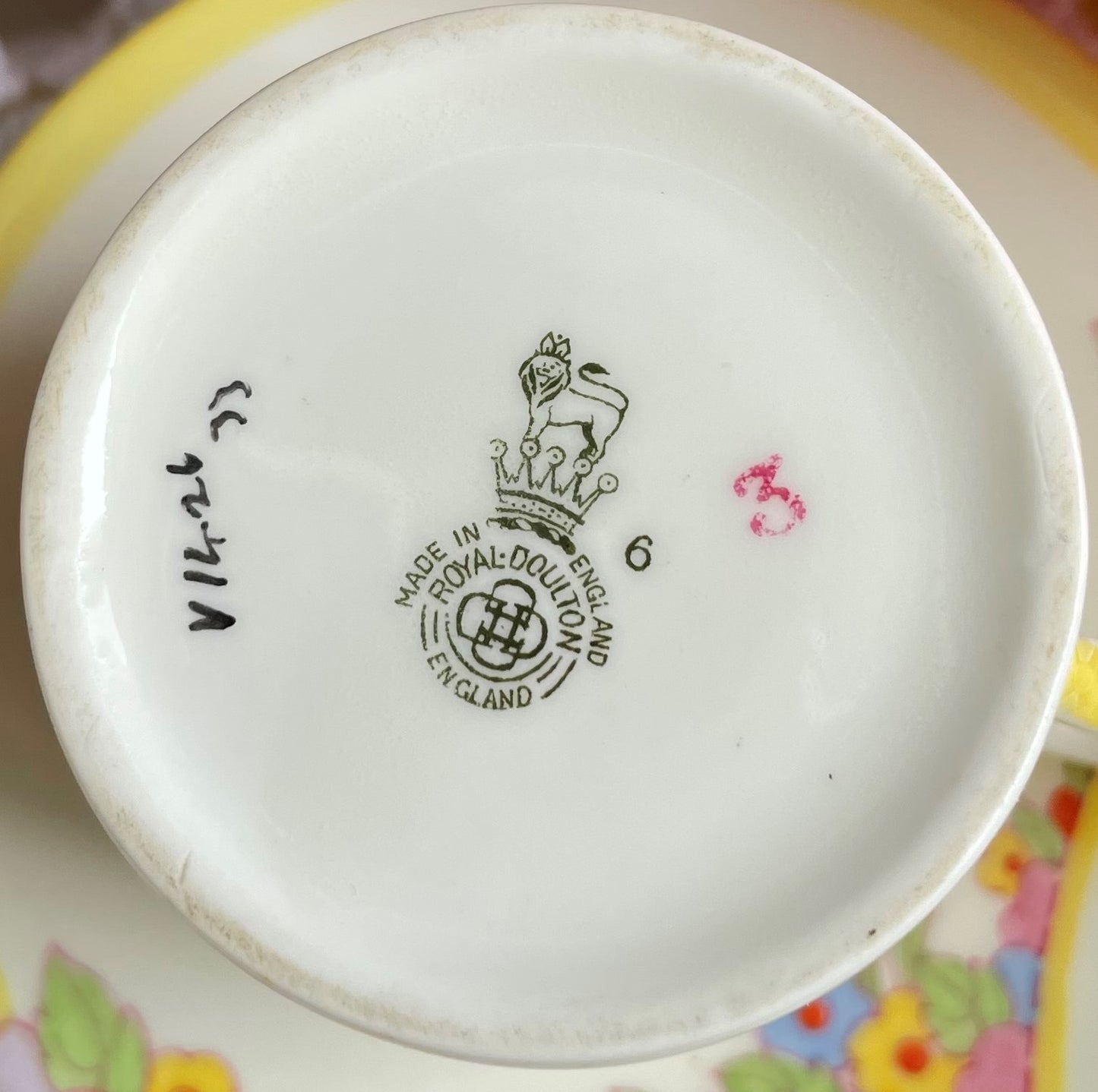 Hand Painted Royal Doulton Demitasse Coffee Cup