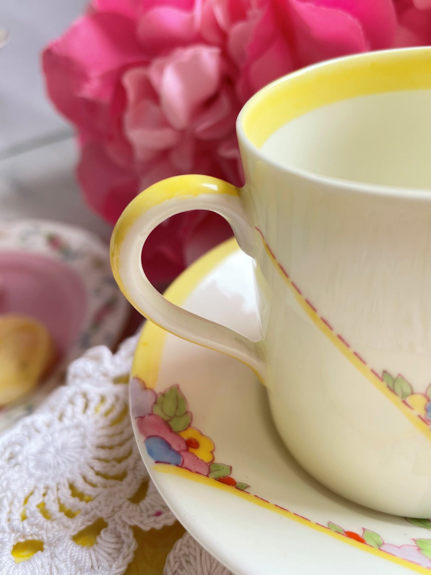 Hand Painted Royal Doulton Demitasse Coffee Cup