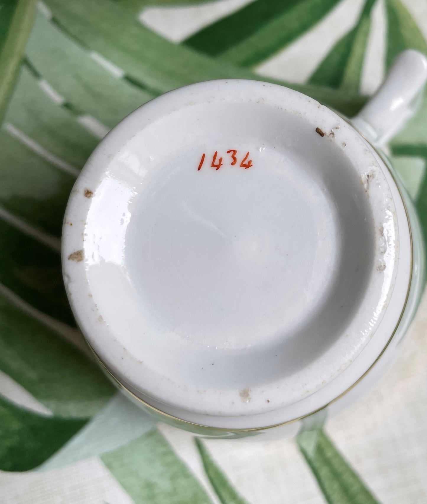 A set of Four Rare Antique Herculaneum Coffee Cups