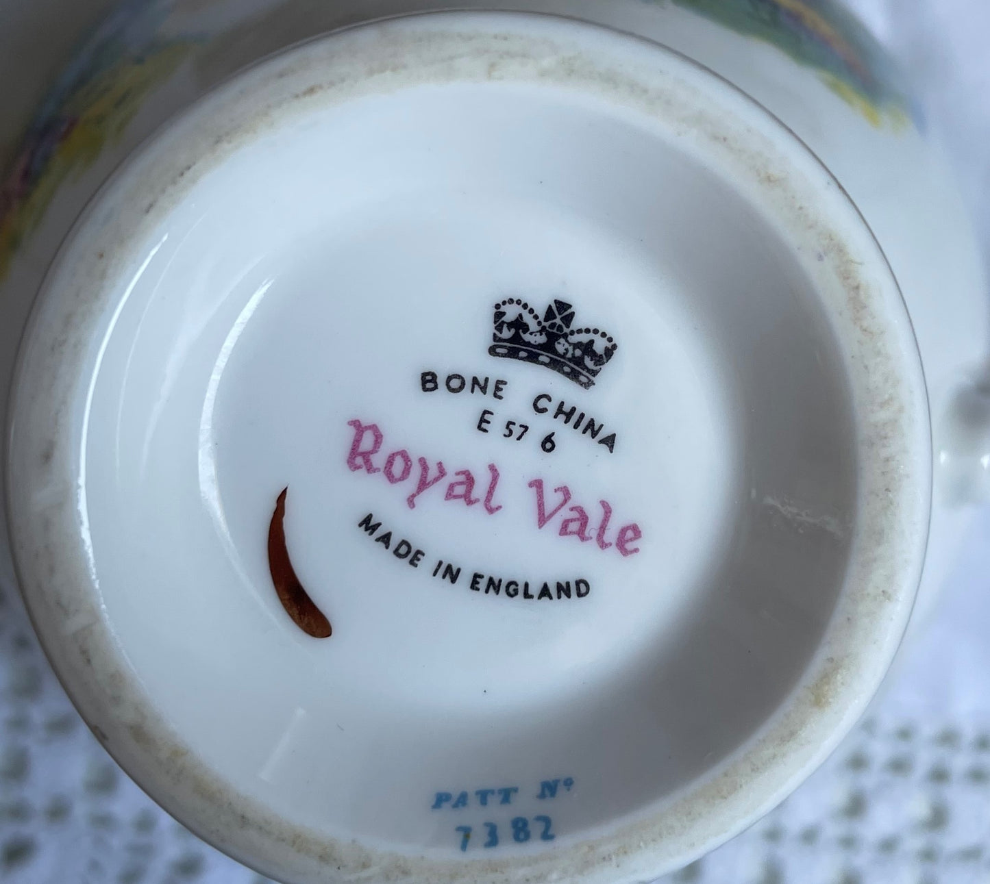 Vintage Country Cottage Teacup, Saucer and Tea Plate Trio