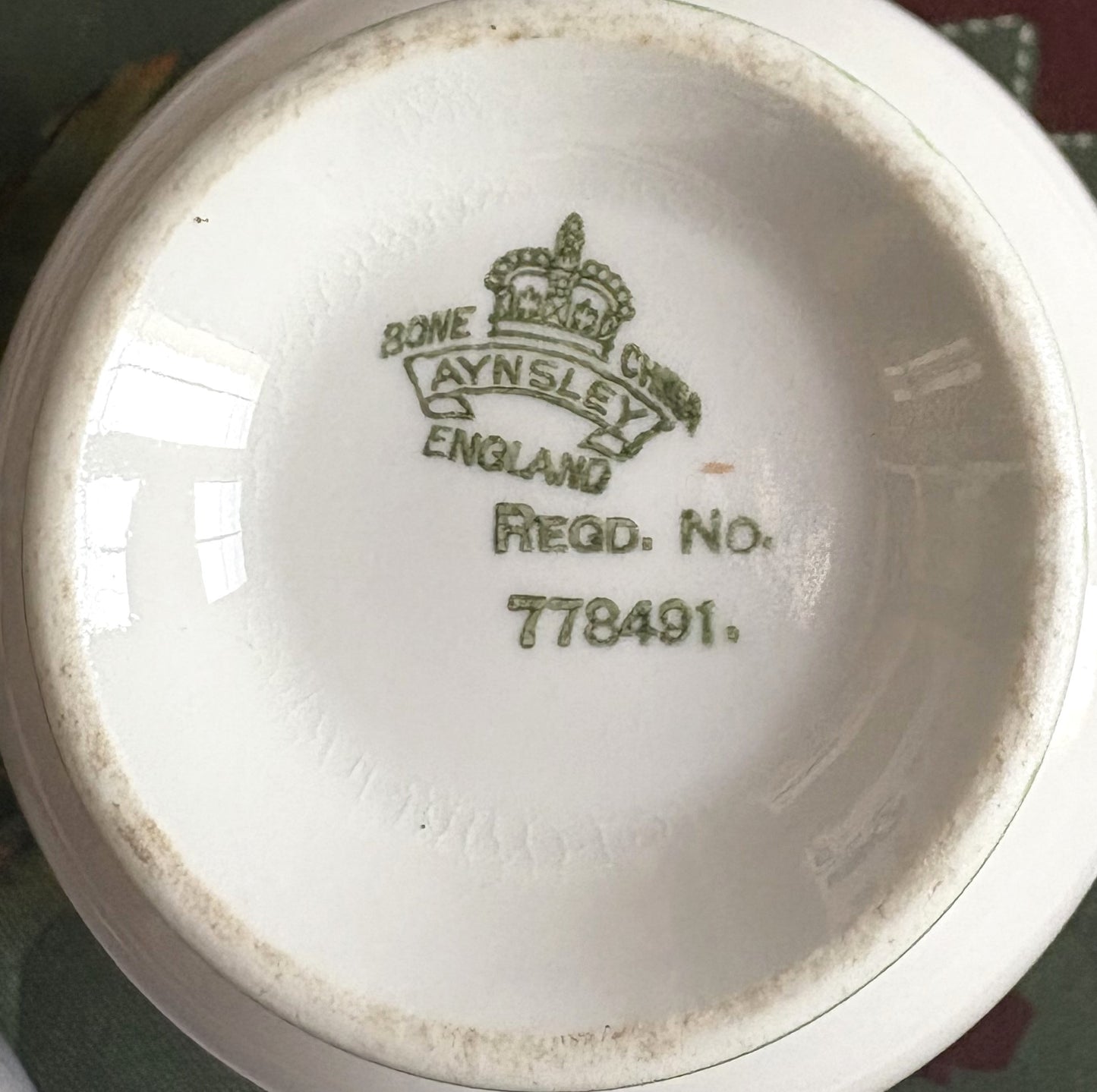 Vintage Tulips Aynsley Teacup, Saucer and Tea Plate Trio