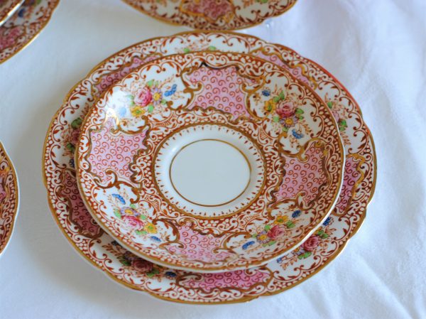 Salisbury Tudor Rose Pink Tea Set