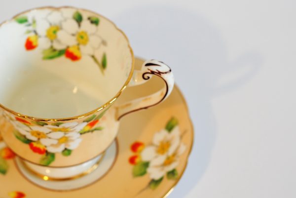 Paragon Star 'Apple Blossom' Demitasse Teacup Duo