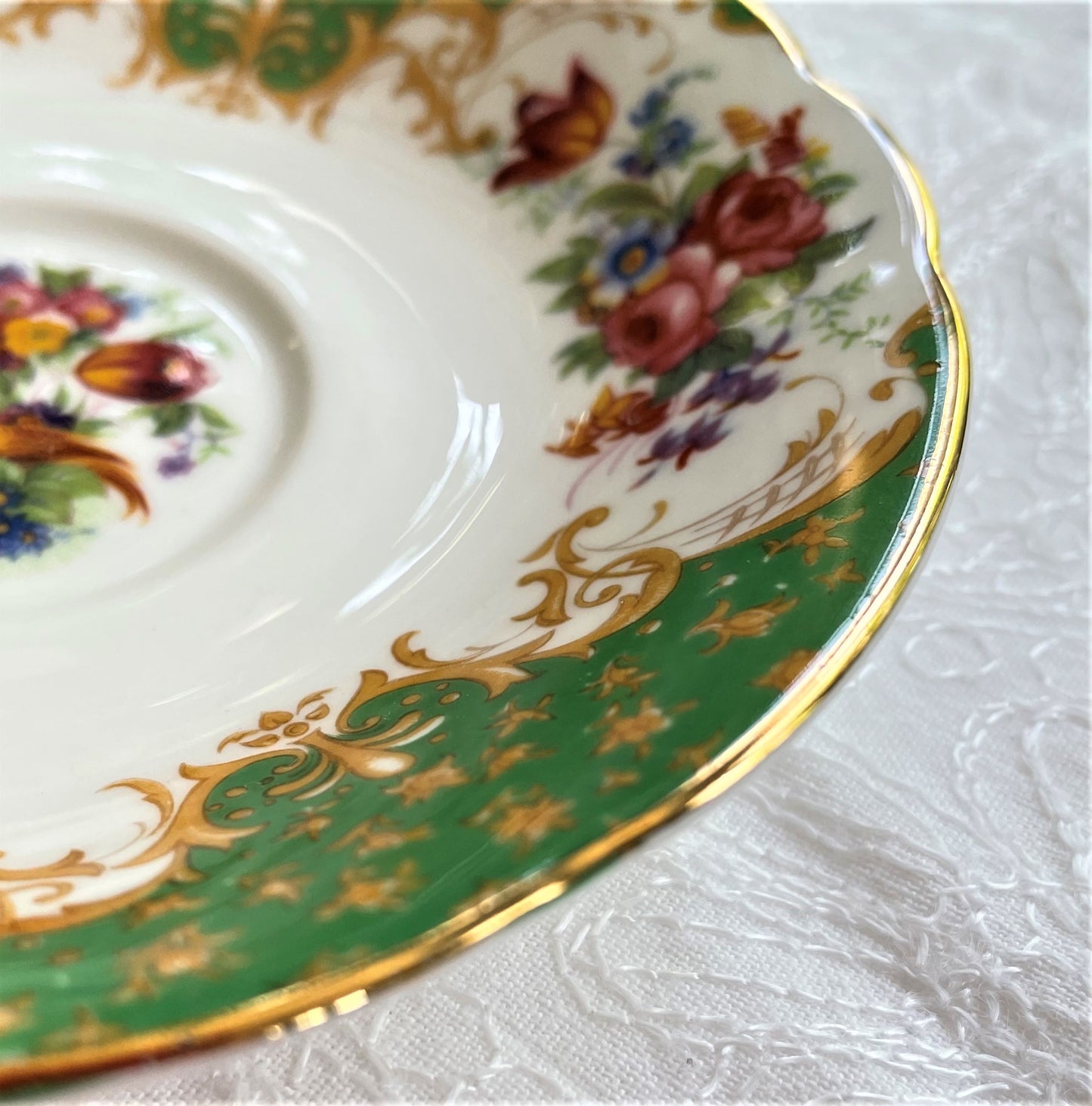 Vintage Paragon Rockingam Teacup, Saucer and Tea Plate Trio