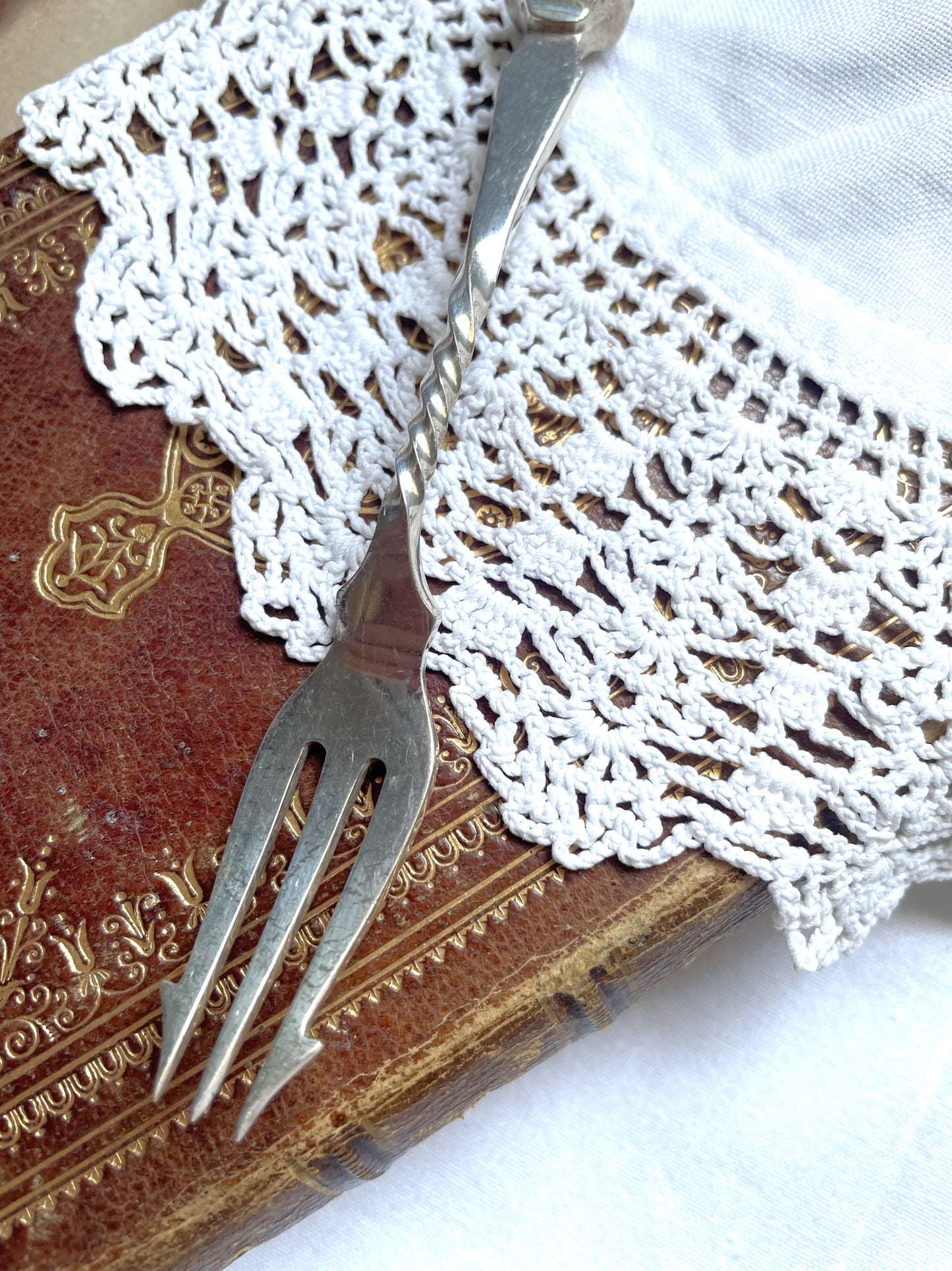 Antique Mother of Pearl Pickle Fork