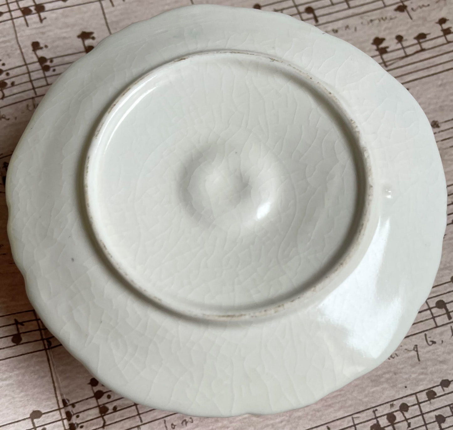 Pink Antique Victorian Porcelain Candlestick Holder