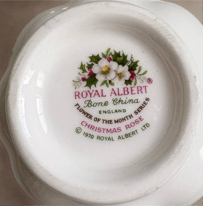 December Royal Albert Flower of the Month Teacup and Saucer