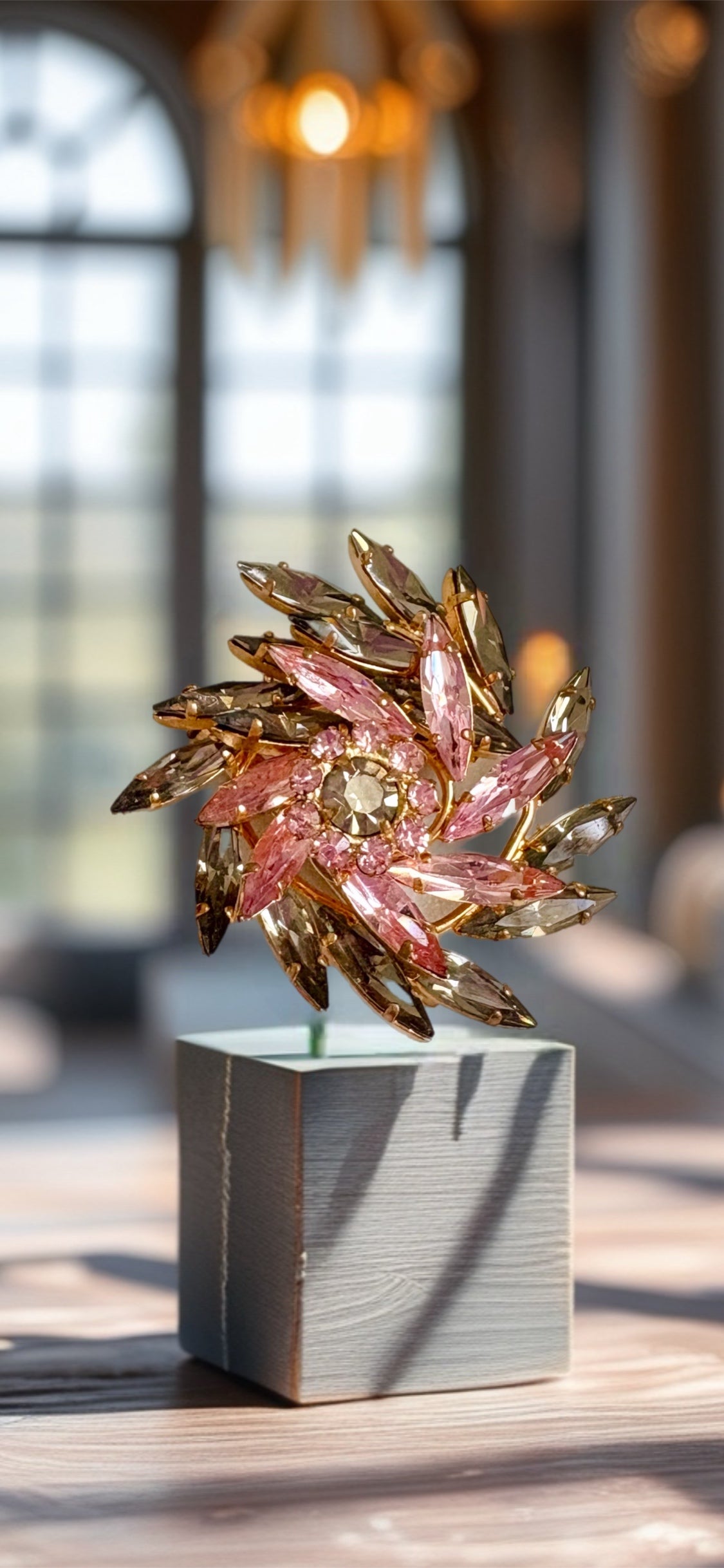 Vintage French Swirl Brooch