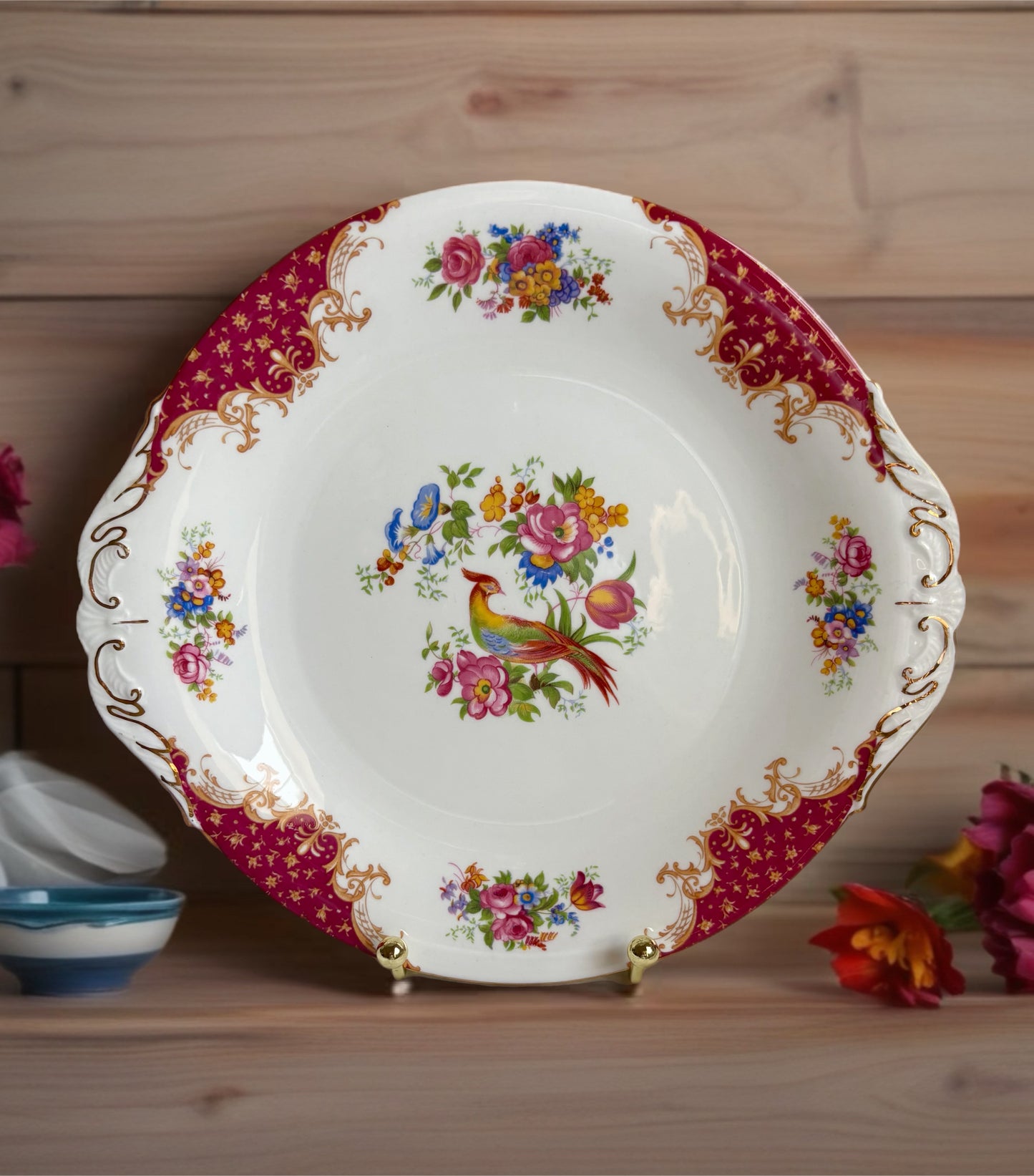 Vintage Paragon Cake Plate with Royal Warrant