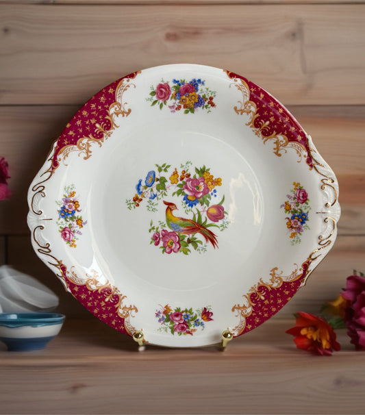 Vintage Paragon Cake Plate with Royal Warrant