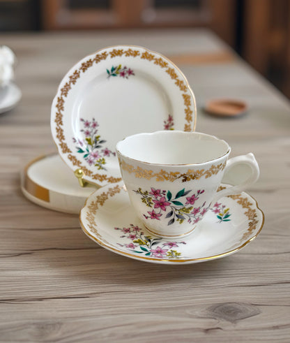 Vintage Royal Grafton Teacup, Saucer and Tea Plate Trio