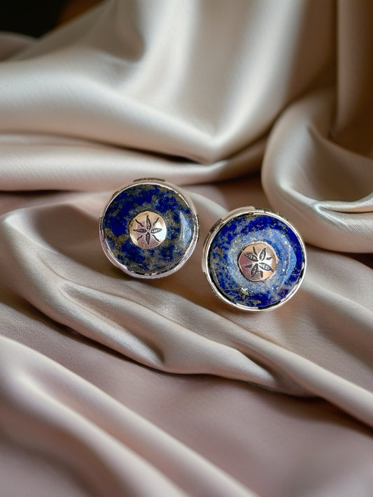 Vintage French Silver Clip On Earrings
