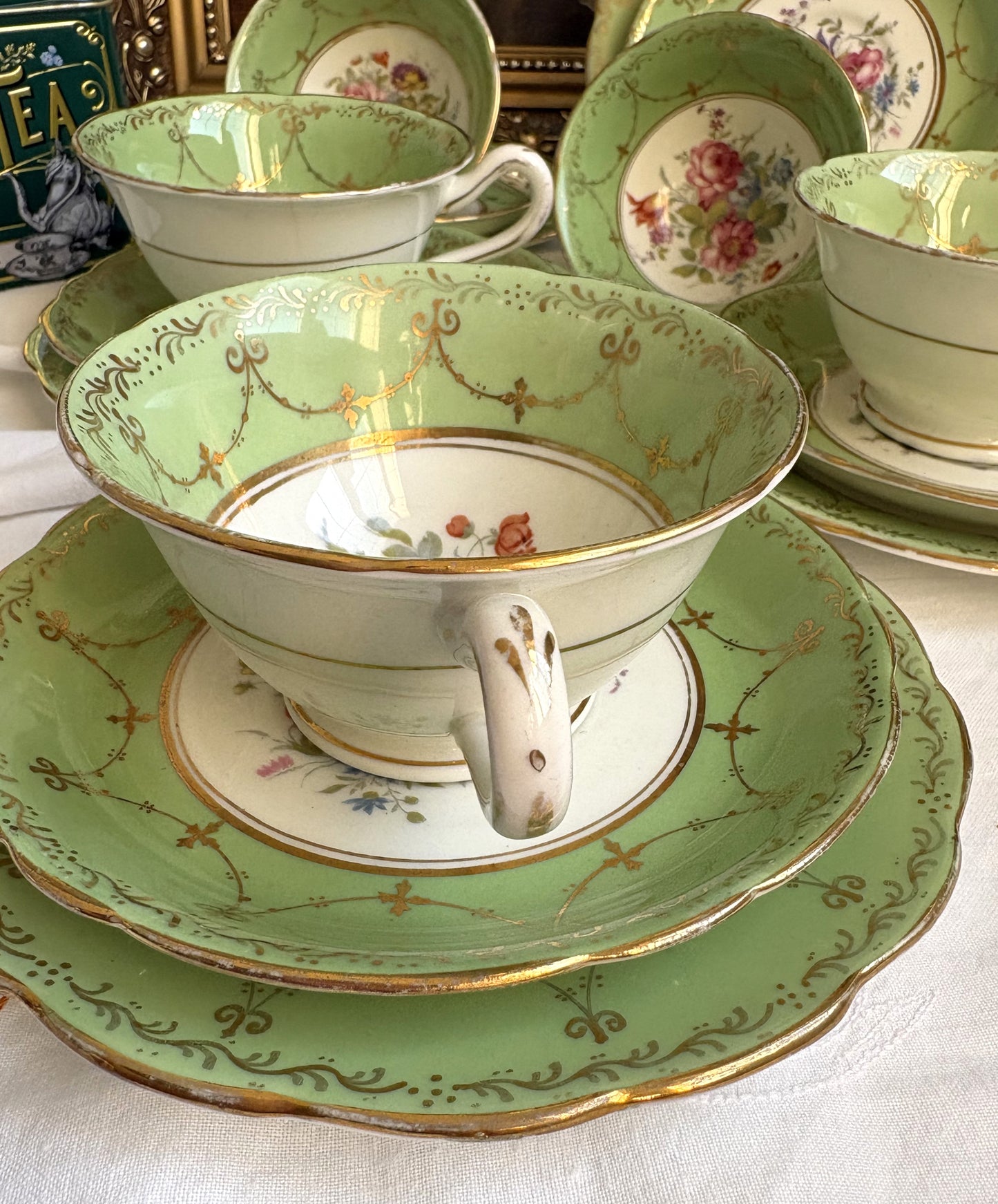 Rare Antique Jackson & Gosling Tea Set