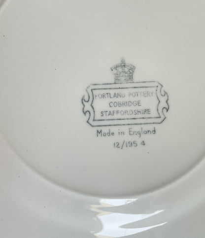 Set of Six Vintage Lavender Lady Tea Plates