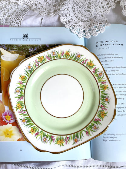 Vintage Clare Teacup, Saucer & Tea Plate Trio