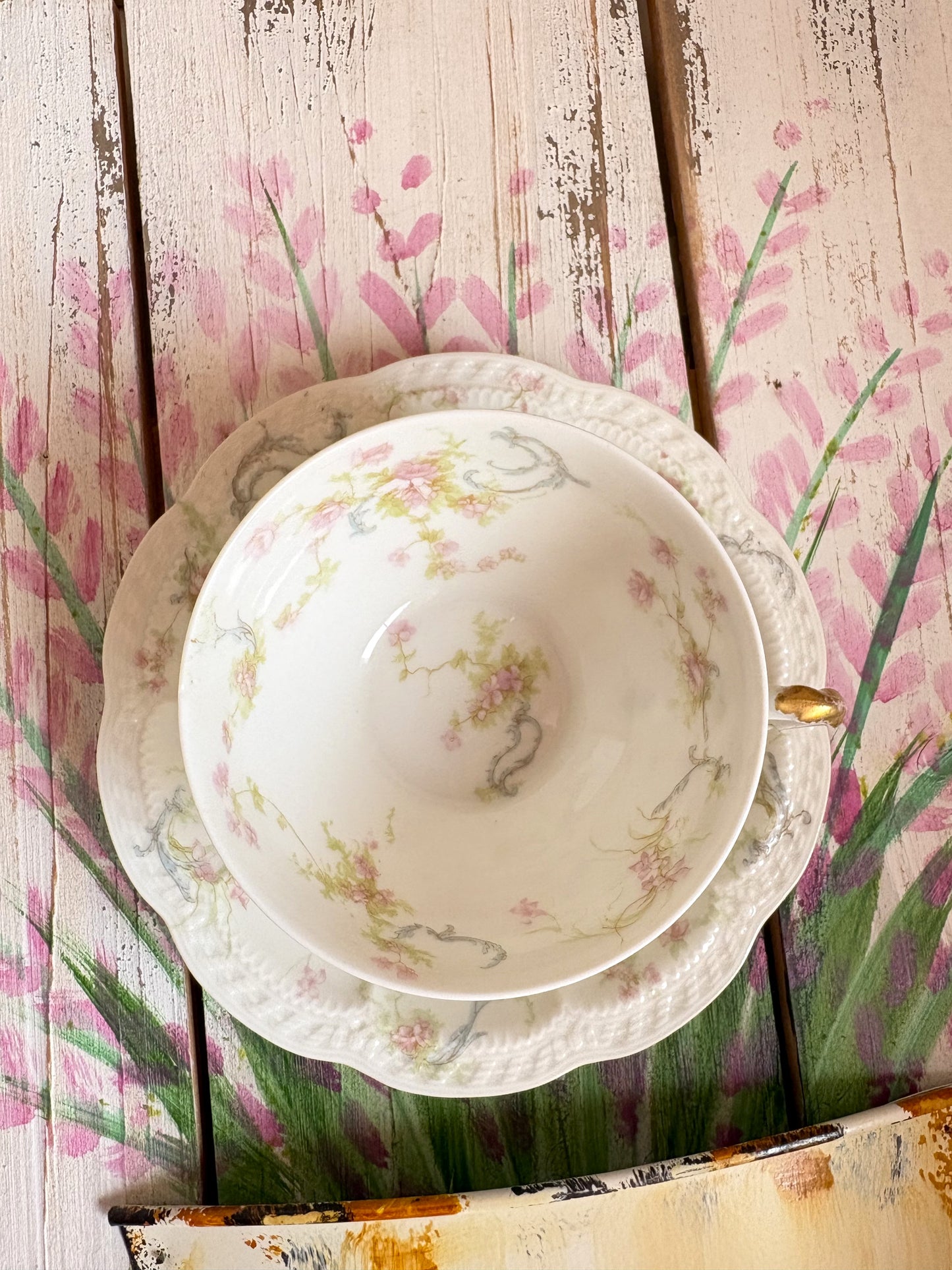 Princess French Antique Teacup and Saucer Duo