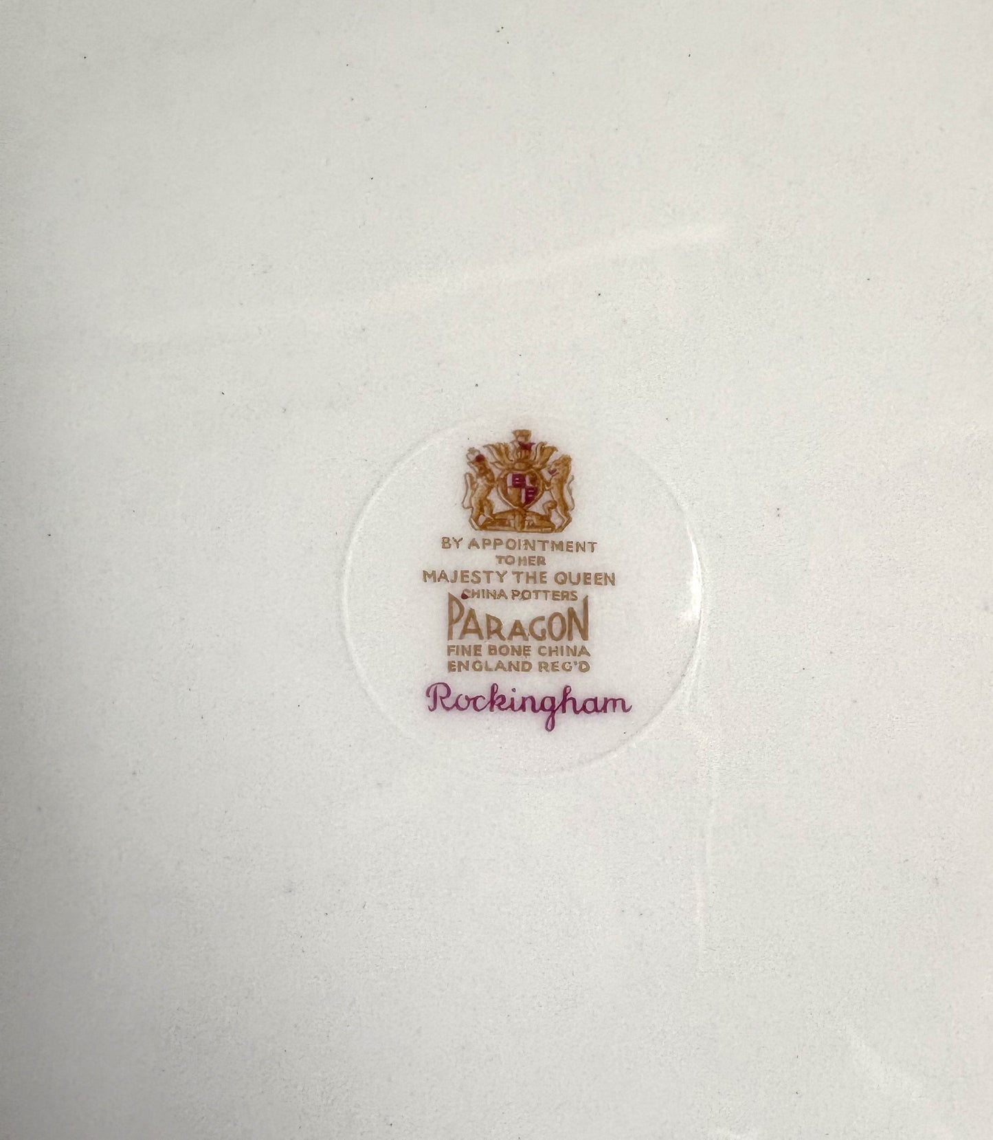 Vintage Paragon Cake Plate with Royal Warrant