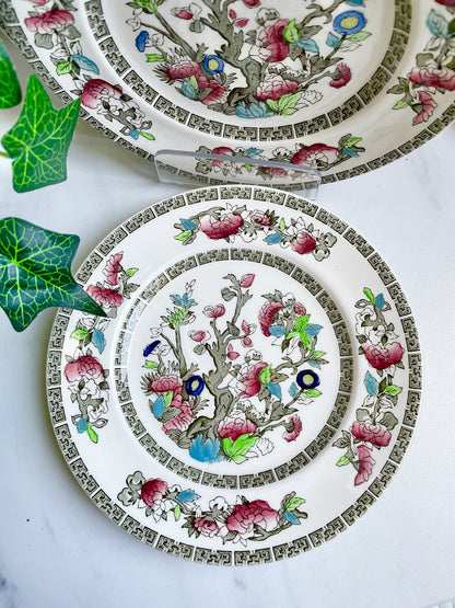 Indian Tree Set of Six Quarter Plates