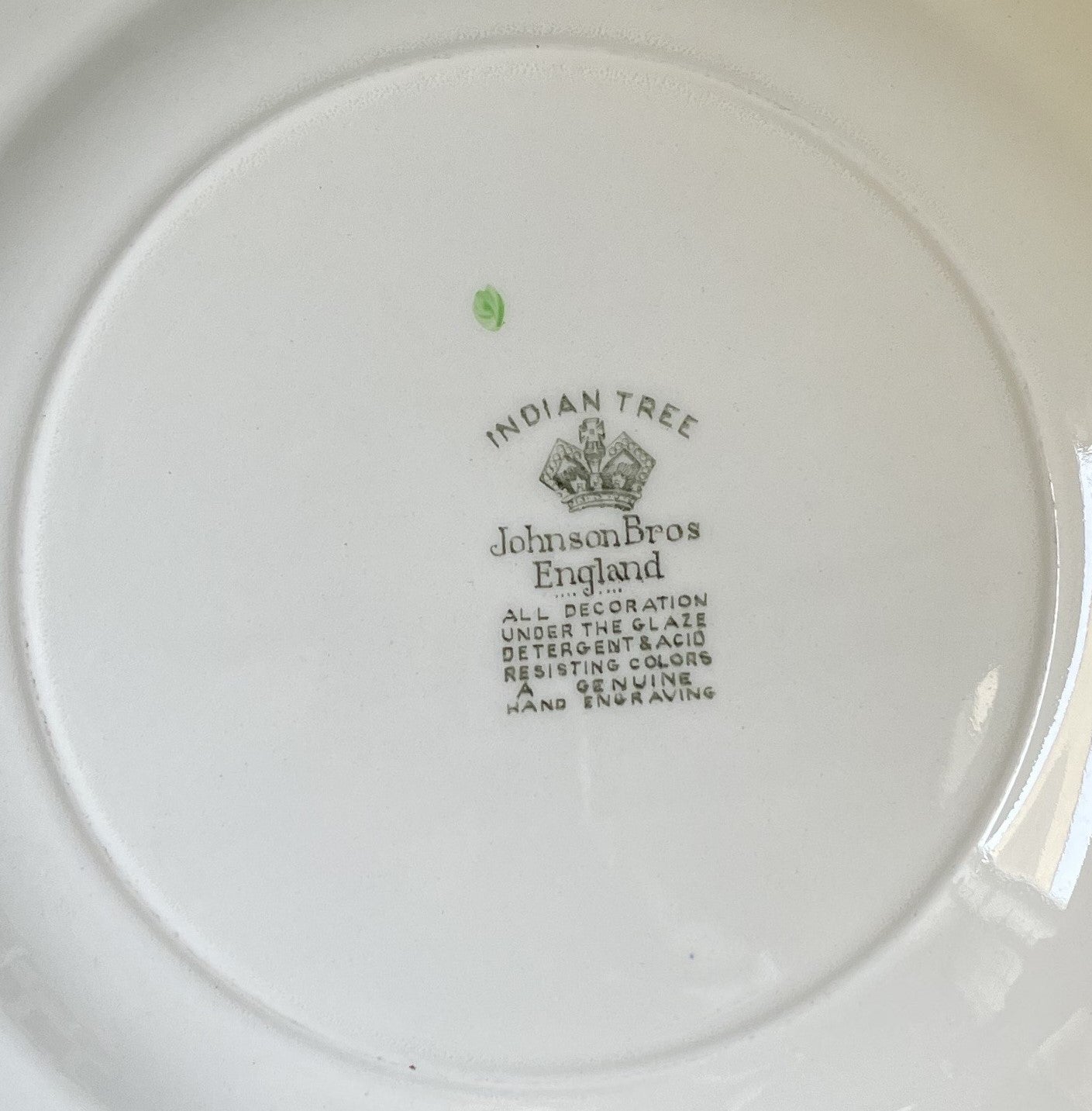 Indian Tree Set of Six Quarter Plates
