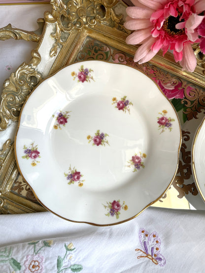 Vintage Lubern 22KT Gold Teacup, Saucer & Tea Plate Trio