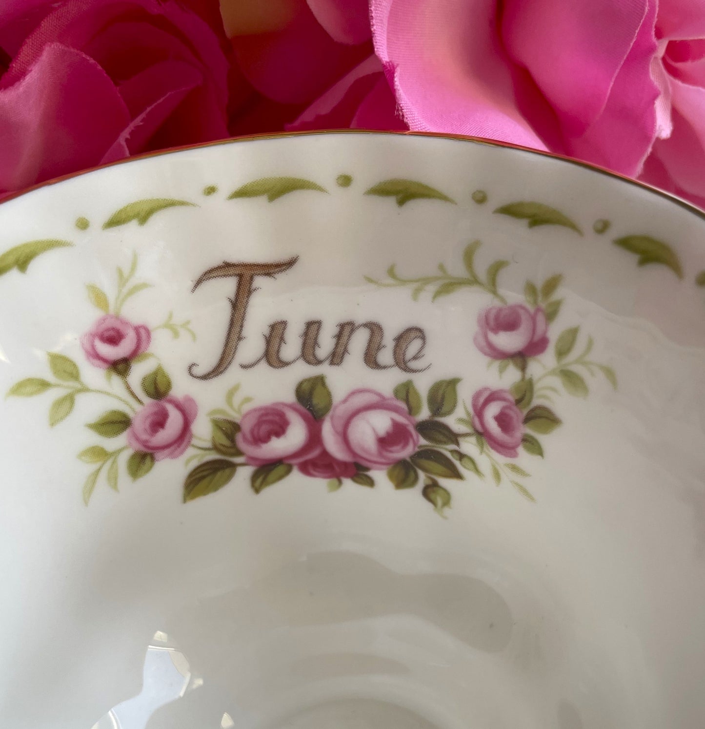 Royal Albert Flower of the Month June Teacup and Saucer