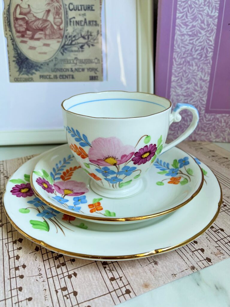 Vintage Royal Grafton Teacup, Saucer and Tea Plate Trio