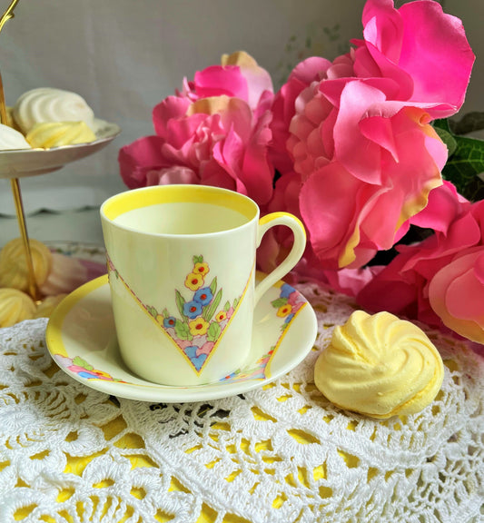 Hand Painted Royal Doulton Demitasse Coffee Cup