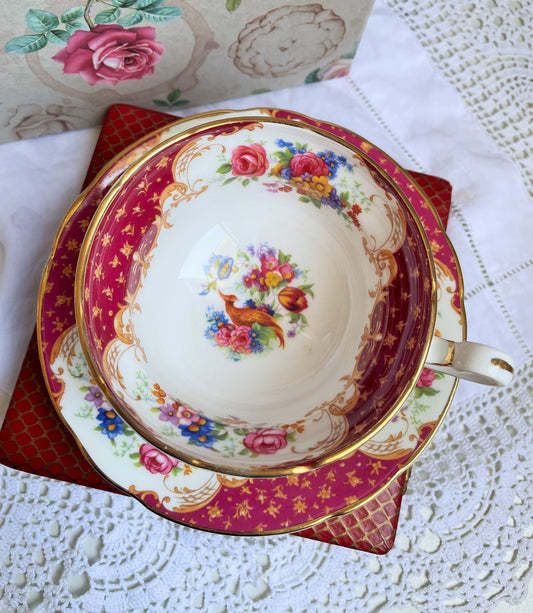 Royal Warrant By Her Majesty The Queen Paragon Teacup and Saucer Duo