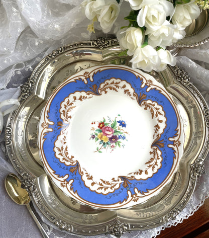 Vintage Plant Tuscan China Teacup, Saucer and Tea Plate Trio