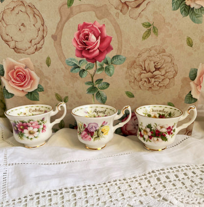 Three Royal Albert Miniature Teacups