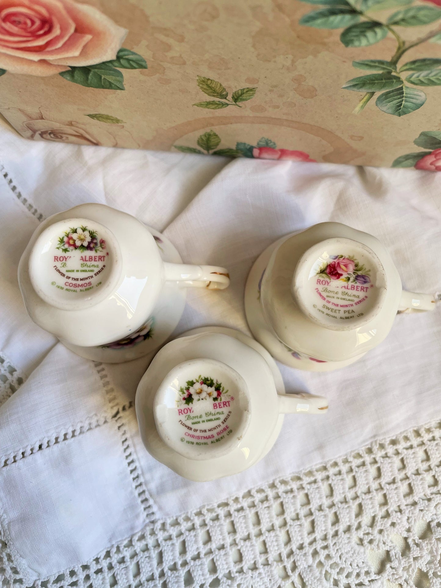 Three Royal Albert Miniature Teacups