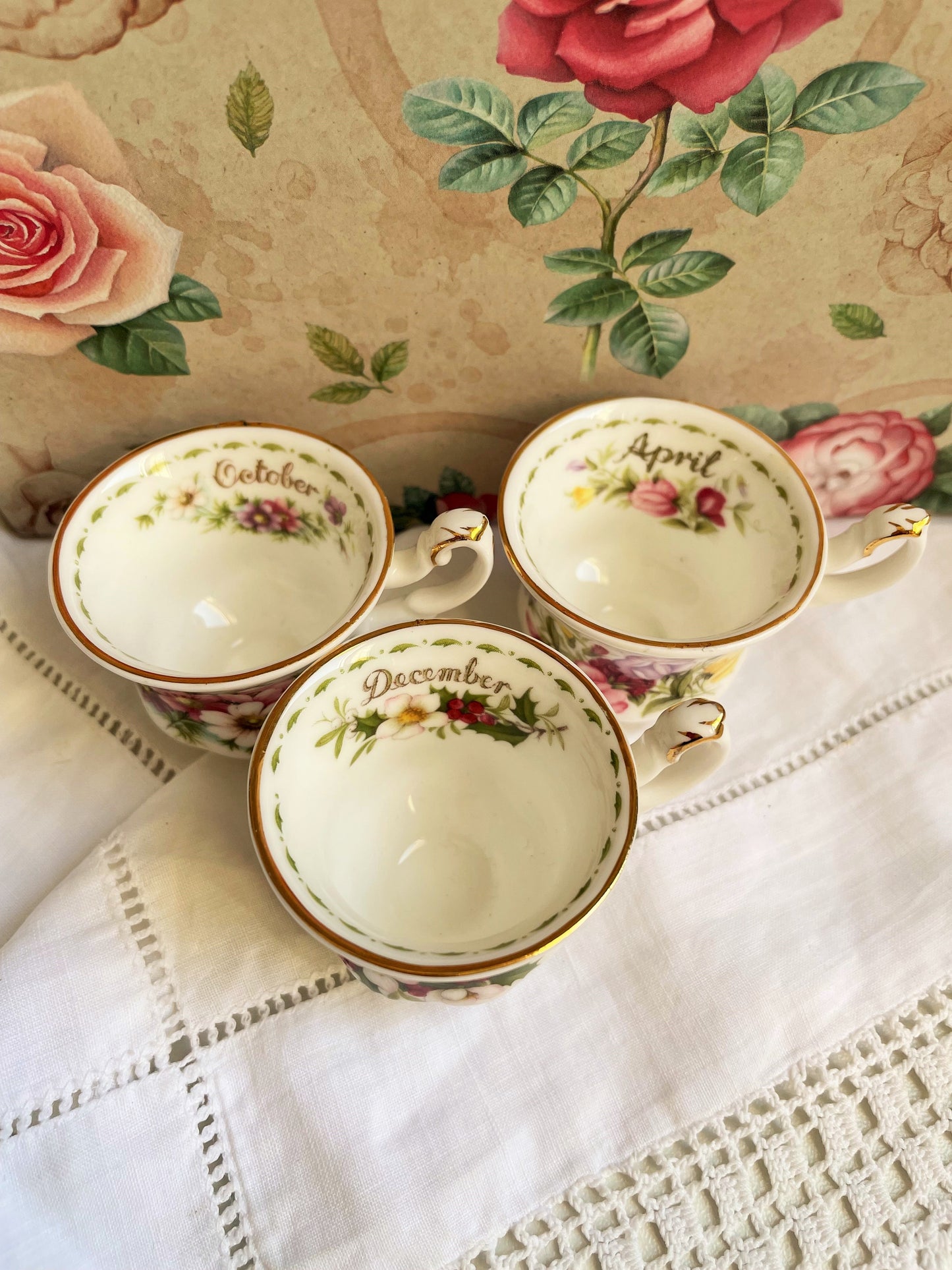 Three Royal Albert Miniature Teacups